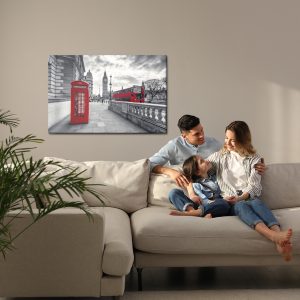 Peinture sur toile Cabine Téléphonique Rouge À Londres – Image 7