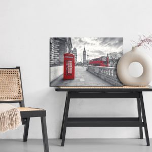 Peinture sur toile Cabine Téléphonique Rouge À Londres – Image 6