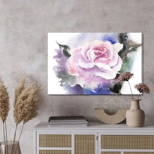 Peinture sur toile Belle Rose Peinte À L'aquarelle – Image 3
