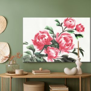 Peinture sur toile Pivoines Peintes À L'aquarelle – Image 5