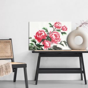 Peinture sur toile Pivoines Peintes À L'aquarelle – Image 6