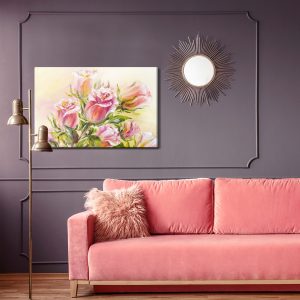 Peinture sur toile Fleurs Colorées Peintes – Image 4
