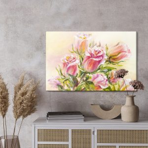 Peinture sur toile Fleurs Colorées Peintes – Image 3