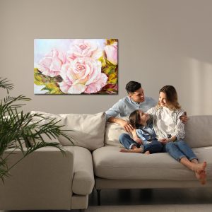 Peinture sur toile Roses Peintes – Image 7