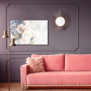 Peinture sur toile Roses Pastel Peintes À L'aquarelle – Image 4