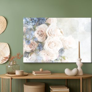 Peinture sur toile Roses Pastel Peintes À L'aquarelle – Image 5