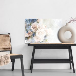 Peinture sur toile Roses Pastel Peintes À L'aquarelle – Image 6