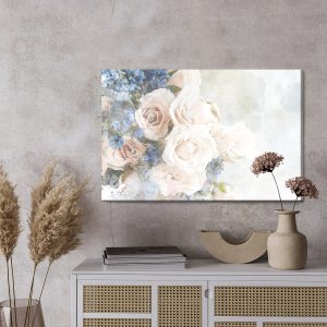 Peinture sur toile Roses Pastel Peintes À L'aquarelle – Image 3