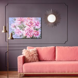 Peinture sur toile Un Bouquet De Roses Comme Peint – Image 4