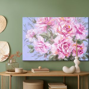 Peinture sur toile Un Bouquet De Roses Comme Peint – Image 5
