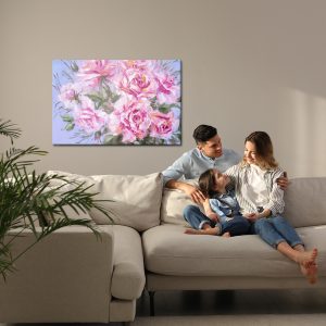 Peinture sur toile Un Bouquet De Roses Comme Peint – Image 7