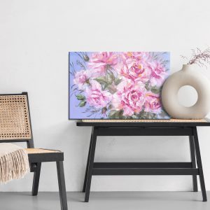 Peinture sur toile Un Bouquet De Roses Comme Peint – Image 6