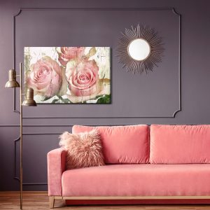 Peinture sur toile Roses 3D Vintage – Image 4
