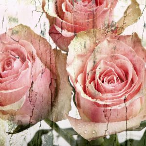 Peinture sur toile Roses 3D Vintage – Image 1