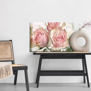 Peinture sur toile Roses 3D Vintage – Image 6