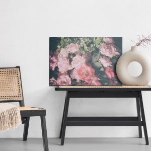 Peinture sur toile Bouquet De Roses Et D'hortensias – Image 6