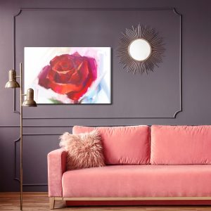 Peinture sur toile Rose Comme Peint – Image 4