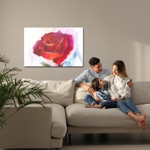 Peinture sur toile Rose Comme Peint – Image 7