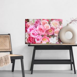 Peinture sur toile Roses Multicolores 3D – Image 6