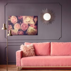 Peinture sur toile Roses Colorées Avec Un Effet 3D – Image 4