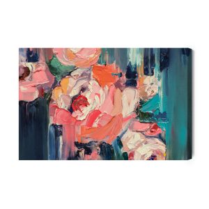 Peinture sur toile Une Peinture Abstraite D'une Rose – Image 2