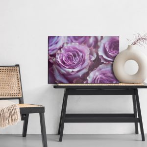 Peinture sur toile Belles Roses Violettes – Image 6