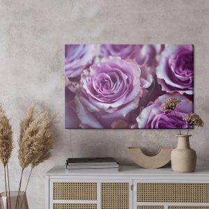 Peinture sur toile Belles Roses Violettes – Image 3