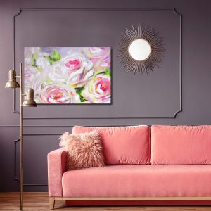 Peinture sur toile Roses En Fleurs Peintes – Image 4
