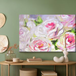 Peinture sur toile Roses En Fleurs Peintes – Image 5