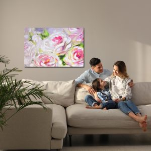 Peinture sur toile Roses En Fleurs Peintes – Image 7