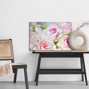 Peinture sur toile Roses En Fleurs Peintes – Image 6