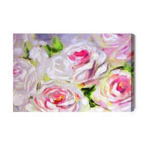 Peinture sur toile Roses En Fleurs Peintes – Image 2