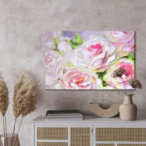 Peinture sur toile Roses En Fleurs Peintes – Image 3