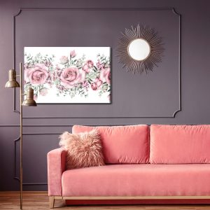 Peinture sur toile Pétales De Rose Peints À L'aquarelle – Image 4