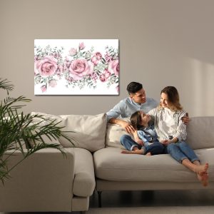 Peinture sur toile Pétales De Rose Peints À L'aquarelle – Image 7