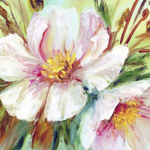 Peinture sur toile Pivoines Sauvages Peintes – Image 1