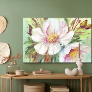 Peinture sur toile Pivoines Sauvages Peintes – Image 5