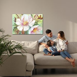 Peinture sur toile Pivoines Sauvages Peintes – Image 7