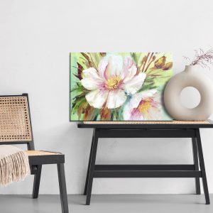 Peinture sur toile Pivoines Sauvages Peintes – Image 6