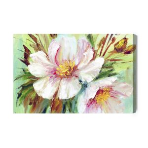 Peinture sur toile Pivoines Sauvages Peintes – Image 2