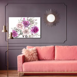 Peinture sur toile Des Roses Délicates Comme Peintes À L'aquarelle – Image 4