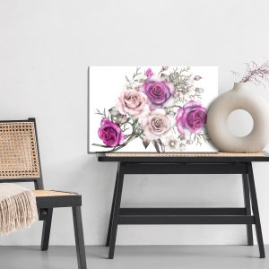 Peinture sur toile Des Roses Délicates Comme Peintes À L'aquarelle – Image 6