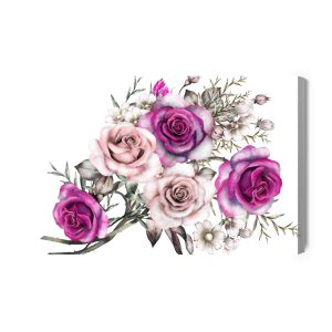 Peinture sur toile Des Roses Délicates Comme Peintes À L'aquarelle – Image 2