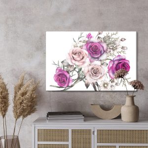 Peinture sur toile Des Roses Délicates Comme Peintes À L'aquarelle – Image 3