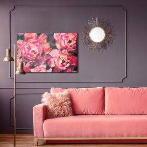 Peinture sur toile Peinture Abstraite De Roses – Image 4
