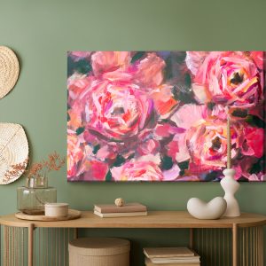 Peinture sur toile Peinture Abstraite De Roses – Image 5