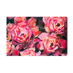 Peinture sur toile Peinture Abstraite De Roses – Image 2