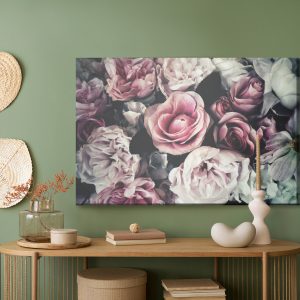 Peinture sur toile Fleurs Roses De Style Vintage – Image 5