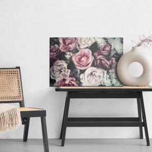 Peinture sur toile Fleurs Roses De Style Vintage – Image 6
