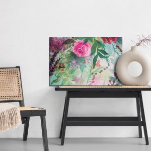 Peinture sur toile Belles Fleurs Roses Pastels – Image 6